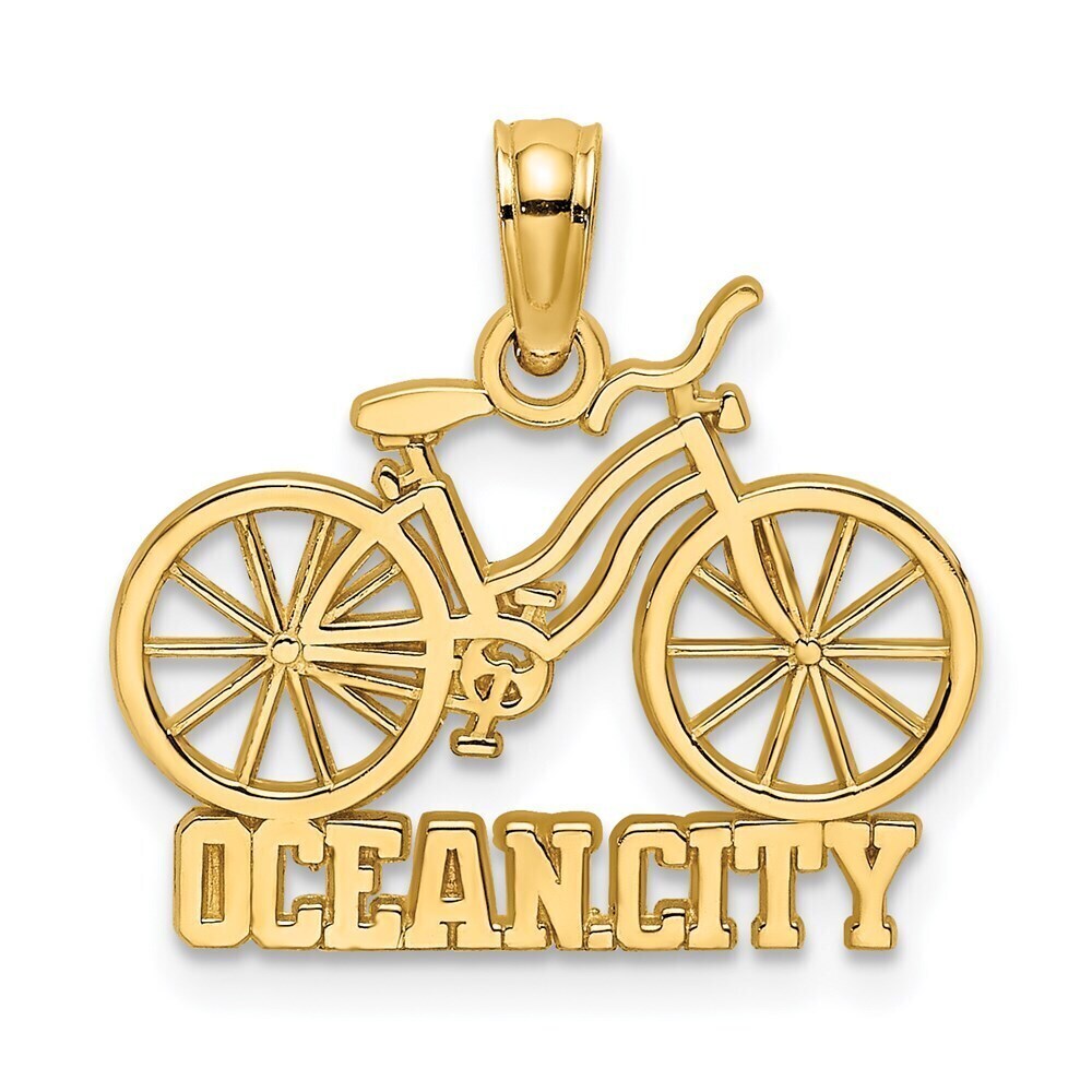 Kazi Luxury 14K OCEAN CITY Bicycle Charm